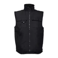   STOCKHOLM. Workwear padded bodywarmer, Unisex, 100% polyester, Black, 3XL