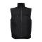 STOCKHOLM. Workwear padded bodywarmer, Unisex, 100% polyester, Black, 3XL