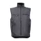 STOCKHOLM. Workwear padded bodywarmer, Unisex, 100% polyester, Grey, XL
