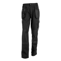   WARSAW. Men's workwear trousers, Male, 80% cotton and 20% polyester: 250 g/m², Black, L