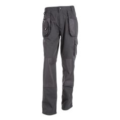   WARSAW. Men's workwear trousers, Male, 80% cotton and 20% polyester: 250 g/m², Grey, XL
