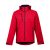 ZAGREB. Men's softshell with removable hood, Male, 96% polyester and 4% spandex (2 layers): 280 g/m², Red, L