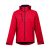 ZAGREB. Men's softshell with removable hood, Male, 96% polyester and 4% spandex (2 layers): 280 g/m², Red, XL