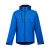 ZAGREB. Men's softshell with removable hood, Male, 96% polyester and 4% spandex (2 layers): 280 g/m², Royal blue, L