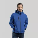 ZAGREB. Men's softshell with removable hood, Male, 96% polyester and 4% spandex (2 layers): 280 g/m², Royal blue, S