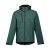ZAGREB. Men's softshell with removable hood, Male, 96% polyester and 4% spandex (2 layers): 280 g/m², Dark green, L