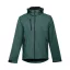 ZAGREB. Men's softshell with removable hood, Male, 96% polyester and 4% spandex (2 layers): 280 g/m², Dark green, M