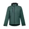 ZAGREB. Men's softshell with removable hood, Male, 96% polyester and 4% spandex (2 layers): 280 g/m², Dark green, XL