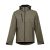 ZAGREB. Men's softshell with removable hood, Male, 96% polyester and 4% spandex (2 layers): 280 g/m², Army green, L