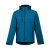 ZAGREB. Men's softshell with removable hood, Male, 96% polyester and 4% spandex (2 layers): 280 g/m², Petrol blue, L