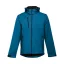 ZAGREB. Men's softshell with removable hood, Male, 96% polyester and 4% spandex (2 layers): 280 g/m², Petrol blue, XL