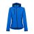 ZAGREB WOMEN. Women's softshell with removable hood, Female, 96% polyester and 4% spandex (2 layers): 280 g/m², Royal blue, L
