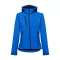 ZAGREB WOMEN. Women's softshell with removable hood, Female, 96% polyester and 4% spandex (2 layers): 280 g/m², Royal blue, L
