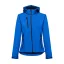 ZAGREB WOMEN. Women's softshell with removable hood, Female, 96% polyester and 4% spandex (2 layers): 280 g/m², Royal blue, XL