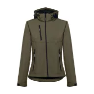   Jacheta softshell dama, 22FEB1899, L, feminin, Poliester, Verde