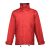 LIUBLIANA. Unisex heavy-weight coat, Unisex, Exterior: 100% polyester pongee 240 and waterproof PVC coating. Inside: 100% taffeta polyester. Filling: polyester 80 g/m², Red, L