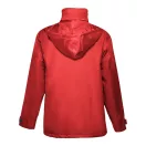 LIUBLIANA. Unisex heavy-weight coat, Unisex, Exterior: 100% polyester pongee 240 and waterproof PVC coating. Inside: 100% taffeta polyester. Filling: polyester 80 g/m², Red, S