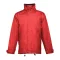 LIUBLIANA. Unisex heavy-weight coat, Unisex, Exterior: 100% polyester pongee 240 and waterproof PVC coating. Inside: 100% taffeta polyester. Filling: polyester 80 g/m², Red, XS