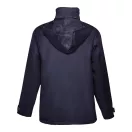 LIUBLIANA. Unisex heavy-weight coat, Unisex, Exterior: 100% polyester pongee 240 and waterproof PVC coating. Inside: 100% taffeta polyester. Filling: polyester 80 g/m², Navy blue, S