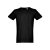 SAN MARINO. Men's t-shirt, Male, Piquet mesh 100% cotton: 195 g/m². Colour 56: 85% cotton/15% viscose, Black, L