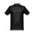 MONACO. Men's polo shirt, Male, Piquet mesh 100% cotton: 240 g/m². Colour 56: 85% cotton/15% viscose, Black, L