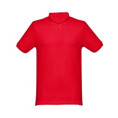   MONACO. Men's polo shirt, Male, Piquet mesh 100% cotton: 240 g/m². Colour 56: 85% cotton/15% viscose, Red, XXL