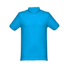   Tricou polo barbati, 22FEB2104, M, masculin, Bumbac, Albastru