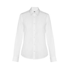   PARIS WOMEN. Women's poplin shirt, Female, 68% cotton, 28% polyamide and 4% spandex: 115 g/m², White, XL