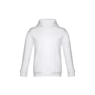   PHOENIX KIDS. Children's unisex hooded sweatshirt, Kids, 50% cotton and 50% polyester: 320 g/m², White, 6
