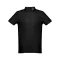 DHAKA. Men's polo shirt, Male, Piquet mesh 100% cotton: 195 g/m². Colour 56: 85% cotton/15% viscose, Black, S