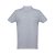 DHAKA. Men's polo shirt, Male, Piquet mesh 100% cotton: 195 g/m². Colour 56: 85% cotton/15% viscose, Heather light grey, L