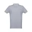 DHAKA. Men's polo shirt, Male, Piquet mesh 100% cotton: 195 g/m². Colour 56: 85% cotton/15% viscose, Heather light grey, M