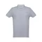 DHAKA. Men's polo shirt, Male, Piquet mesh 100% cotton: 195 g/m². Colour 56: 85% cotton/15% viscose, Heather light grey, S