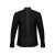 BATALHA. Men's poplin shirt, Male, 35% cotton and 65% polyester: 115 g/m², Black, L