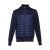SKOPJE. Men's hooded jacket, Male, Polyester 300T (95% polyester and 5% spandex): 150 g/m², Navy blue, L