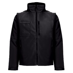   ASTANA. Unisex padded workwear jacket, Unisex, 100% polyester, Black, 3XL