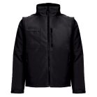 ASTANA. Unisex padded workwear jacket, Unisex, 100% polyester, Black, M