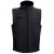 BAKU. Unisex softshell vest, Unisex, 96% polyester and 4% spandex (2 layers): 280 g/m², Black, 3XL