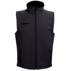   BAKU. Unisex softshell vest, Unisex, 96% polyester and 4% spandex (2 layers): 280 g/m², Black, M
