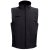 BAKU. Unisex softshell vest, Unisex, 96% polyester and 4% spandex (2 layers): 280 g/m², Black, M