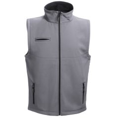   BAKU. Unisex softshell vest, Unisex, 96% polyester and 4% spandex (2 layers): 280 g/m², Grey, 3XL