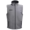 BAKU. Unisex softshell vest, Unisex, 96% polyester and 4% spandex (2 layers): 280 g/m², Grey, M