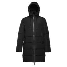 BRUSSELS. Padded unisex parka, Unisex, 100% polyester, Black, XL