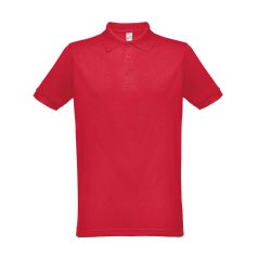   Tricou Polo, Barbati, maneca scurta, TH Clothes, 2401E12527, Bumbac, Poliester, Rosu, 3XL