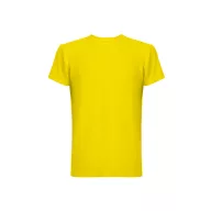   Tricou la baza gatului, Unisex, maneca scurta, TH Clothes, 2401E12529, Poliester, Elastan, Galben, XS