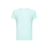   Tricou la baza gatului, Unisex, maneca scurta, TH Clothes, 2401E12531, Poliester, Elastan, Albastru deschis, XS