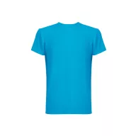  Tricou la baza gatului, Unisex, maneca scurta, TH Clothes, 2401E12533, Poliester, Elastan, Albastru acqua, XS