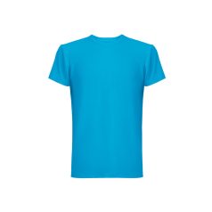   Tricou la baza gatului, Unisex, maneca scurta, TH Clothes, 2401E12533, Poliester, Elastan, Albastru acqua, XS