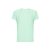 Tricou la baza gatului, Unisex, maneca scurta, TH Clothes, 2401E12534, Poliester, Elastan, Verde turcoaz, XS