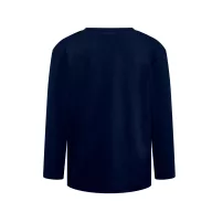   Tricou la baza gatului, Copii, maneca lunga, TH Clothes, 2401E12836, Bumbac, Albastru, 2